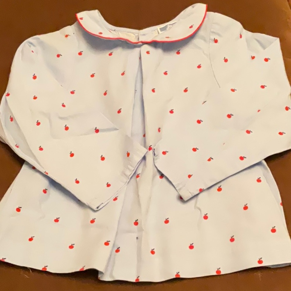 Jacadi cotton shirt with apples pattern. Size 36 months. Perfect condition.